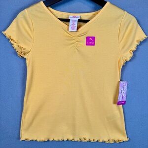 Tommy Bahama Light Yellow Ribbed Top